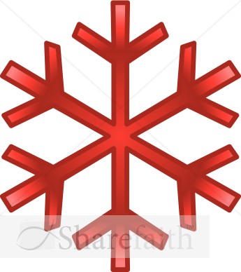 Red December Snowflake