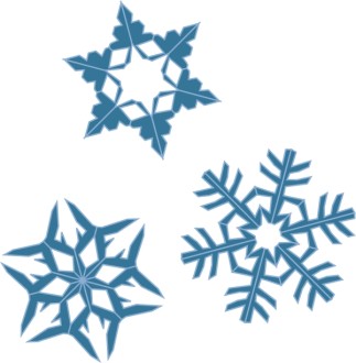 Blue Snowflake Assortment