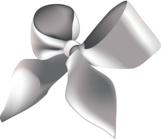 Black and White Bow