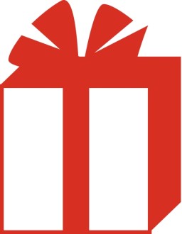 Simple Red and White Gift Box