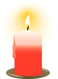 Red Christmas Candle