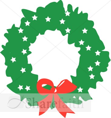 Abstract Christmas Wreath
