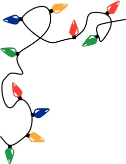 Shiny Xmas Lights Corner