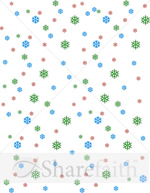 Modern Snowflake Backdrop