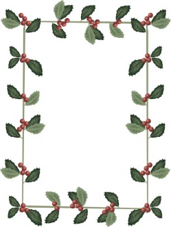 Realistic Holly Sprigs