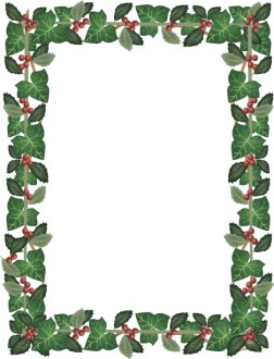 Realistic Holly and Ivy Full Frame