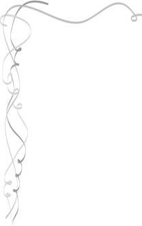Gray Whimsical Ribbons