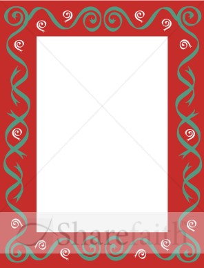 Christmas Color Swirls Frame