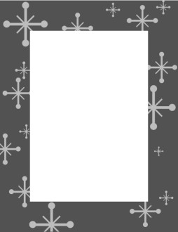 Gray Frame with Star Accents