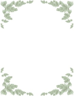 Pastel Pine Garland Frame