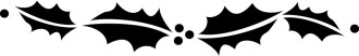 Holly Leaves Banner