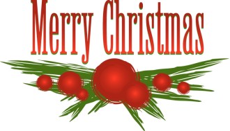 Merry Christmas with Holy Leaves