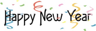 Festive Confetti Happy New Year