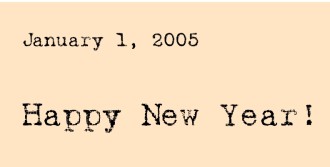 New Year's Telegram