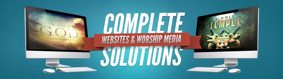 All your church solutions in one place! Church Websites, Worship Media & Print!