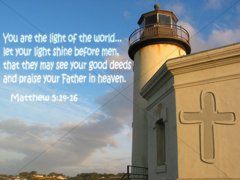 Light House Beacon with Verse from Matthew Thumbnail Showcase