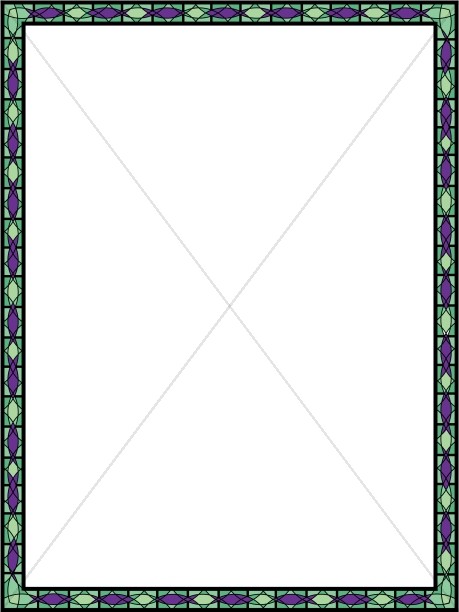 Green and Purple Stained Glass