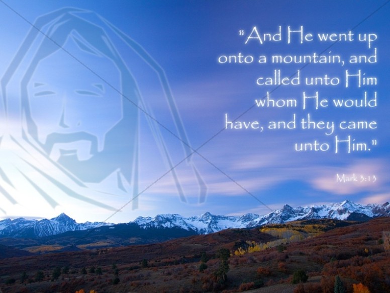 Jesus on the Mount Quote from Mark Thumbnail Showcase