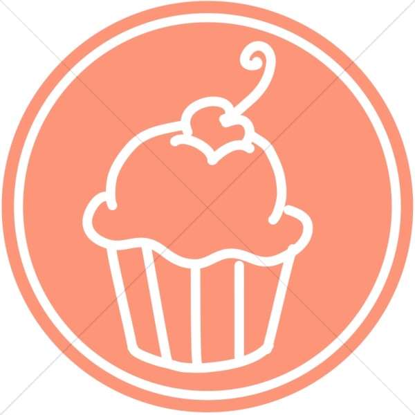 Cupcake Design in Circle Thumbnail Showcase