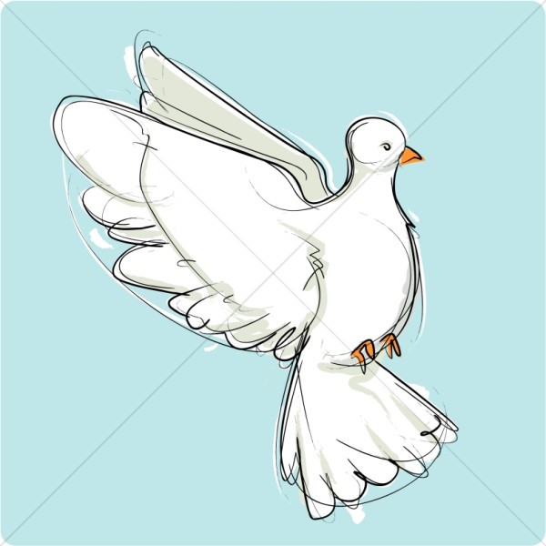 Flying Dove of Peace Thumbnail Showcase