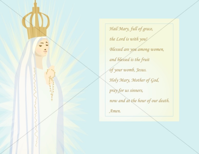Hail Mary Prayer Card Thumbnail Showcase
