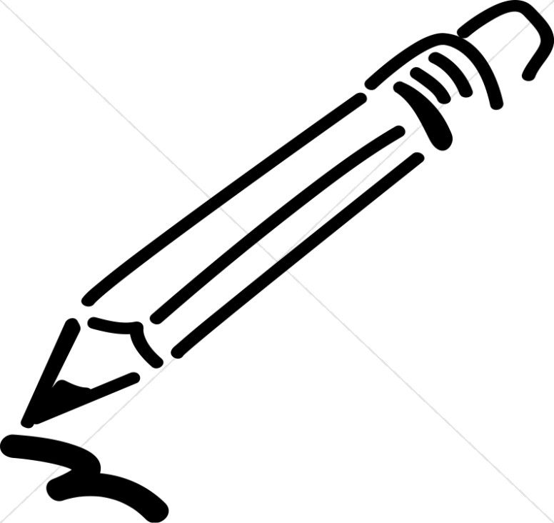 pencil clipart black