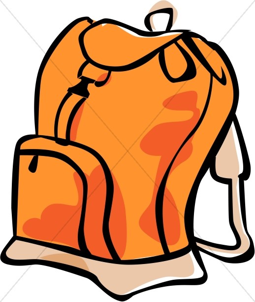 Orange Book Bag Thumbnail Showcase