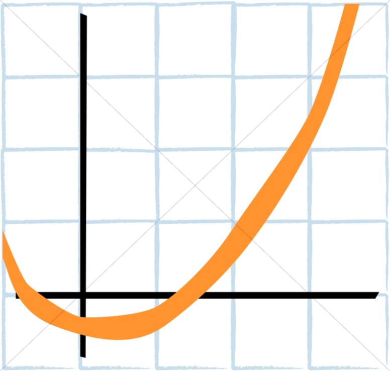 Curved Graph on Graph Paper Thumbnail Showcase