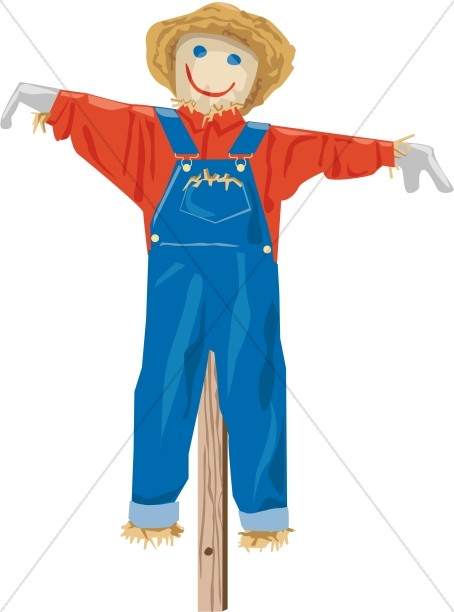 Scarecrow in Overalls