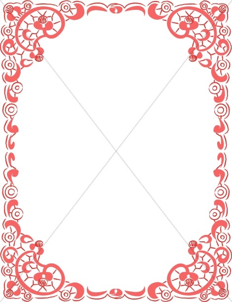 Decorative Red Frame