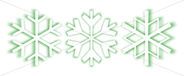 Green Winter Crystals