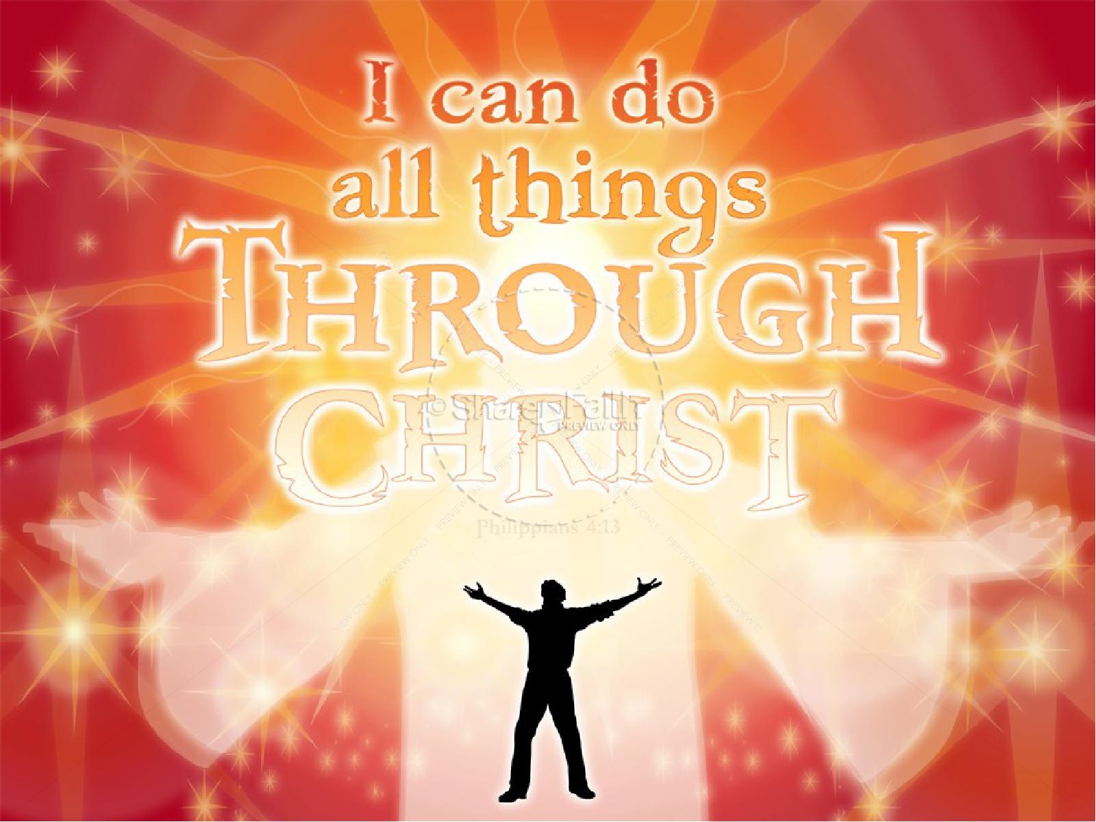 Christ Glorified with Philippians Verse