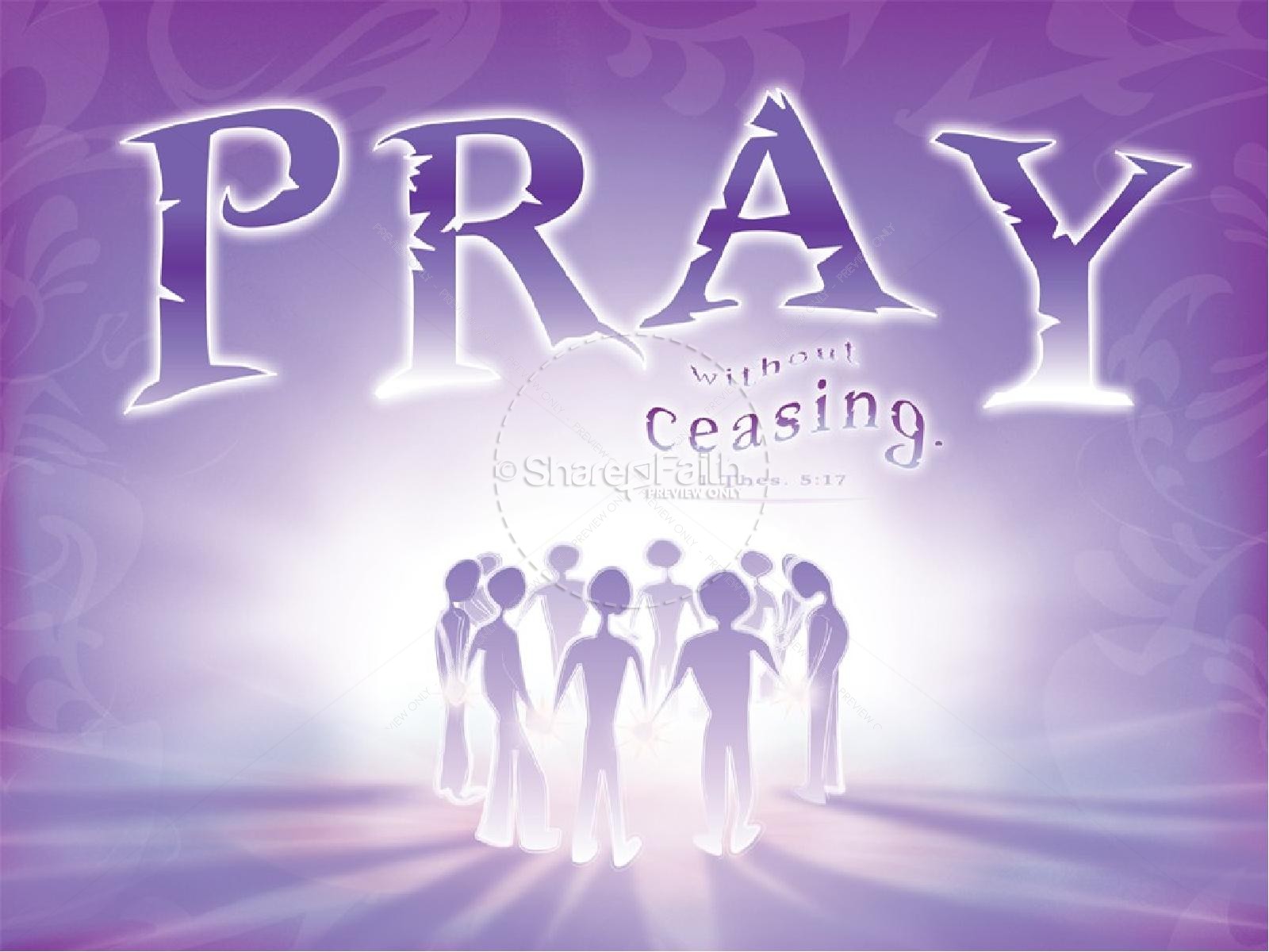 Pray Without Ceasing with Radiant Purple