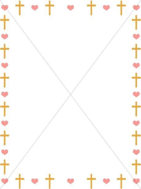 Heart and Gold Cross Border