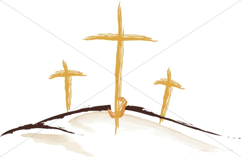 Three Gold Sketched Crosses Thumbnail Showcase