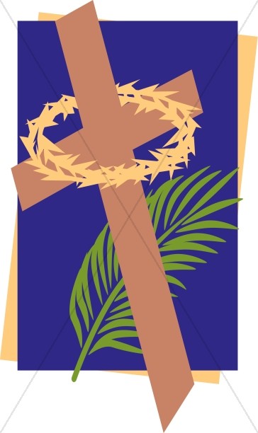 Lenten Cross with Thorny Crown and Palm Thumbnail Showcase