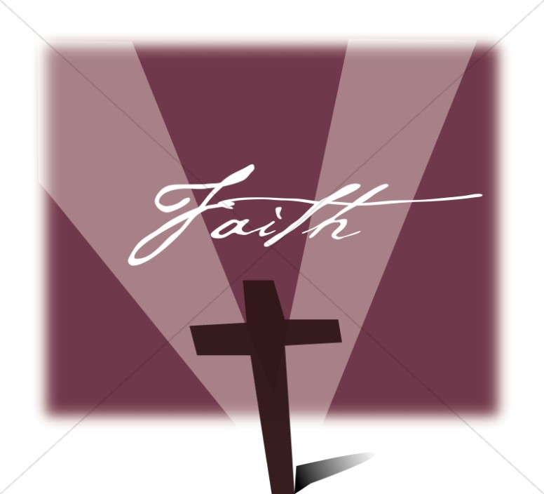 Faith with Cross and Majenta Rays Thumbnail Showcase