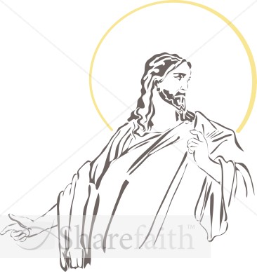 Jesus Looks Back | Jesus Clipart