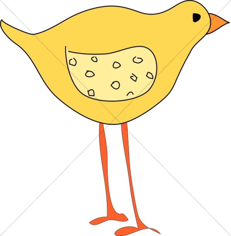 Long Legged Yellow Bird Thumbnail Showcase