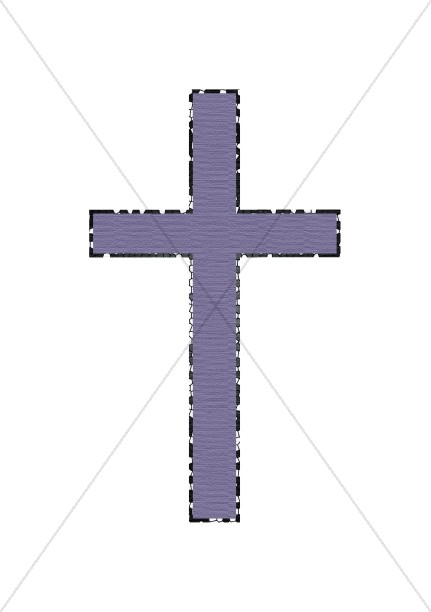 Purple Textured Cross Thumbnail Showcase