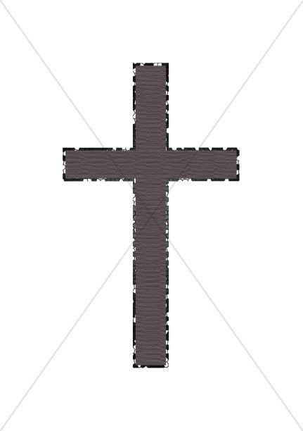 Brownish Textured cross