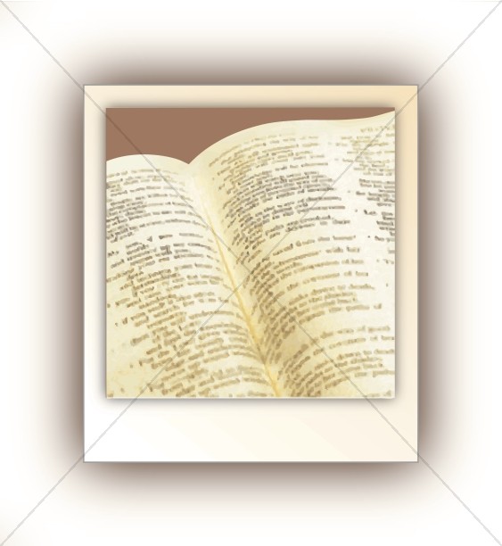 Open Bible with Scripture Thumbnail Showcase