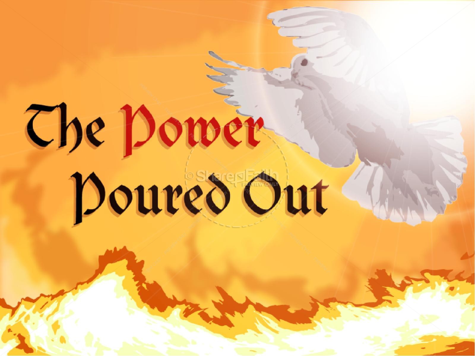 Pentecost with Dove and Fire