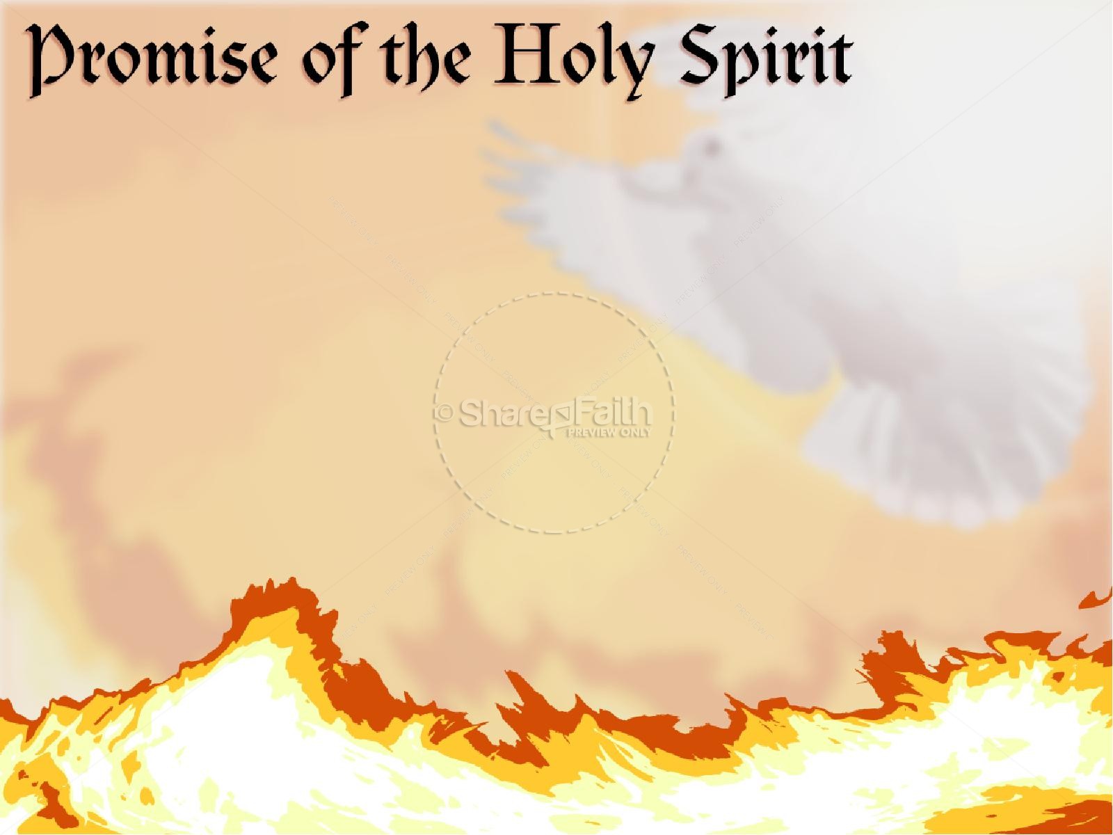 Pentecost with Dove and Fire