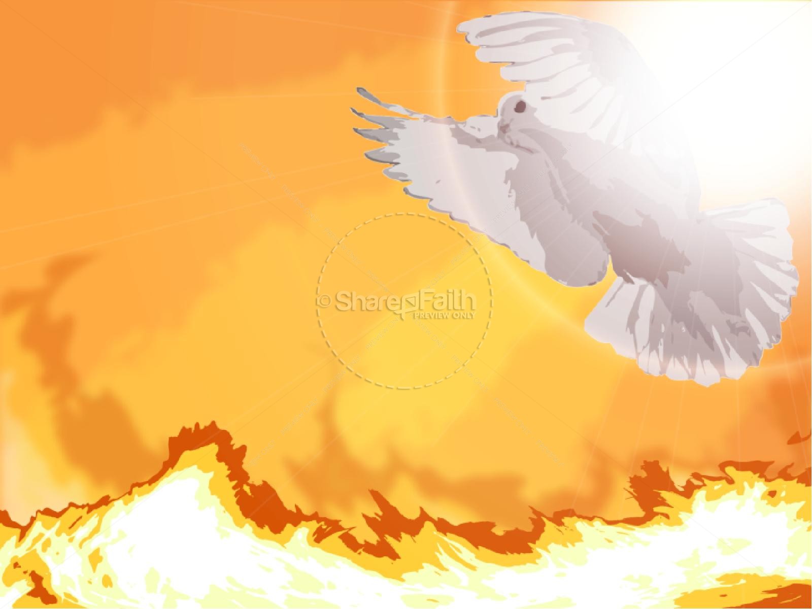 ShareFaith Media » Pentecost with Dove and Fire – ShareFaith Media