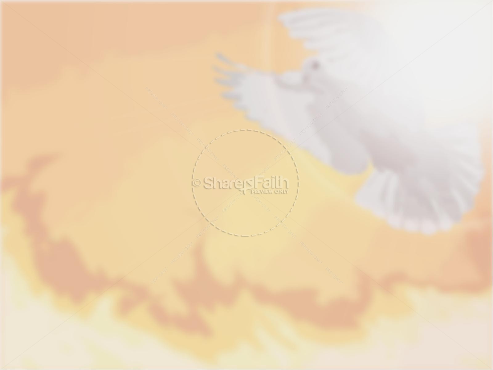Pentecost with Dove and Fire