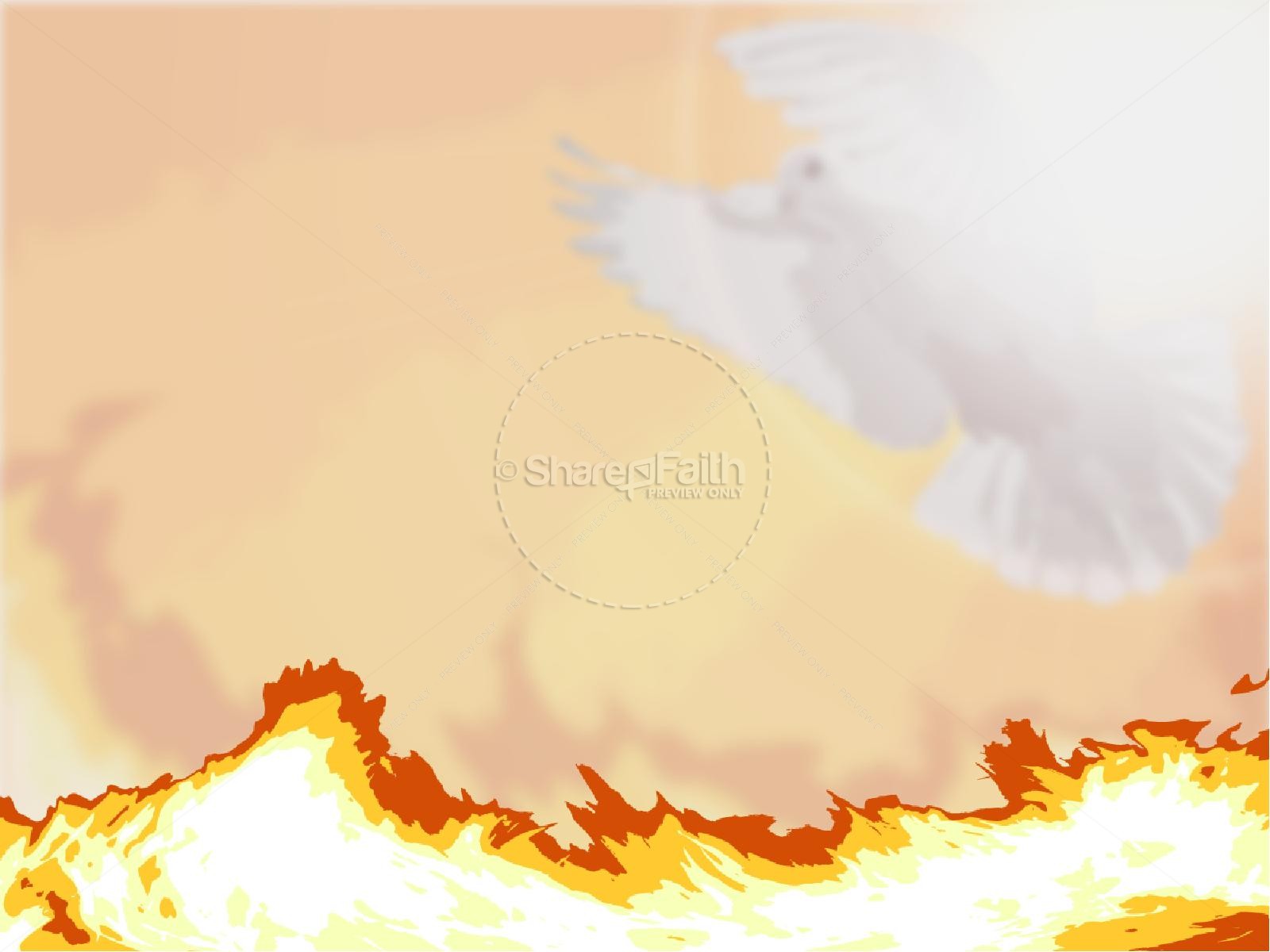Pentecost with Dove and Fire