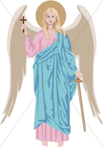 Standing Angel Clipart Thumbnail Showcase