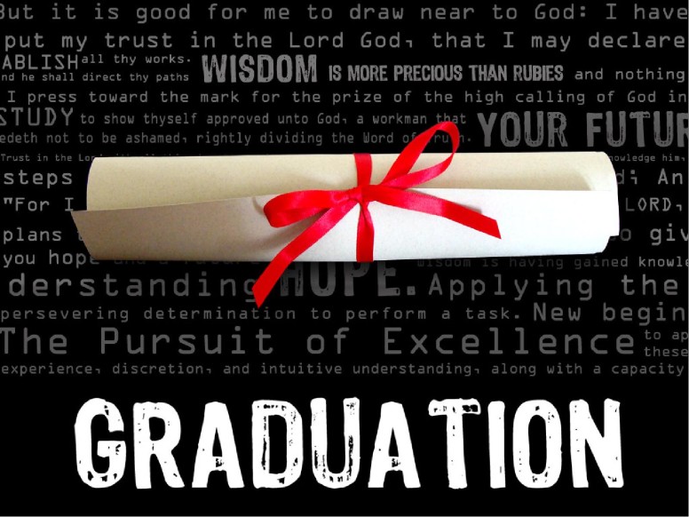 Graduation with Rolled Diploma
