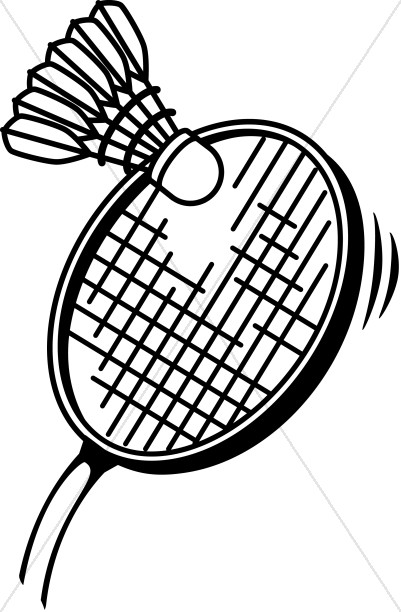 Badminton in Black and White Thumbnail Showcase